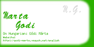 marta godi business card